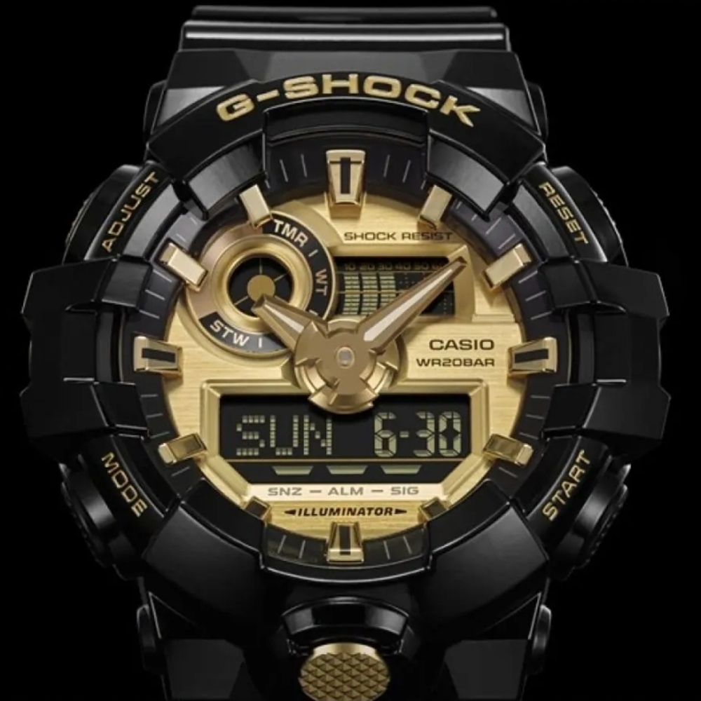 Casio G-Shock Black and Gold Watch - Picture 4 of 12